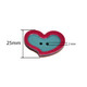 25mm Plastic Heart Shaped Buttons (Pack of 100)